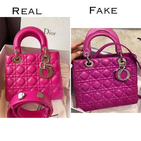 fake vs real lady dior|is a dior bag real.